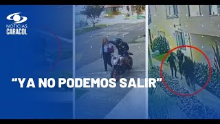 Revelan más videos de robos en el mismo sector de Bogotá donde perro frustró atraco