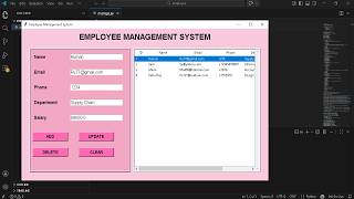 Employee Management System in Python Tkinter and MYSQL | Python Tkinter Project Step-by-Step Guide