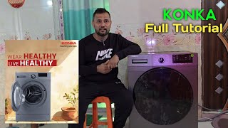 KONKA Washing Machine Full Tutorial | KONKA KG100-12B13 || Bangla Tutorial | কনকা ওয়াশিং মেশিন রিভিউ