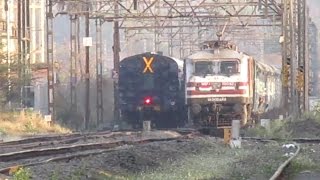 Clash Of Superfast Trains -The Legendary Deccan Queen \u0026 12939 Pune  Jaipur SF Express at Badlapur  !