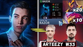 30 DEATHS?! Arteezy \u0026 w33 STOMPED by Collapse 🔥🔥