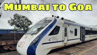 Mumbai to Goa Vande Bharat Express full journey | Thane to Thivim Vande Bharat Express |