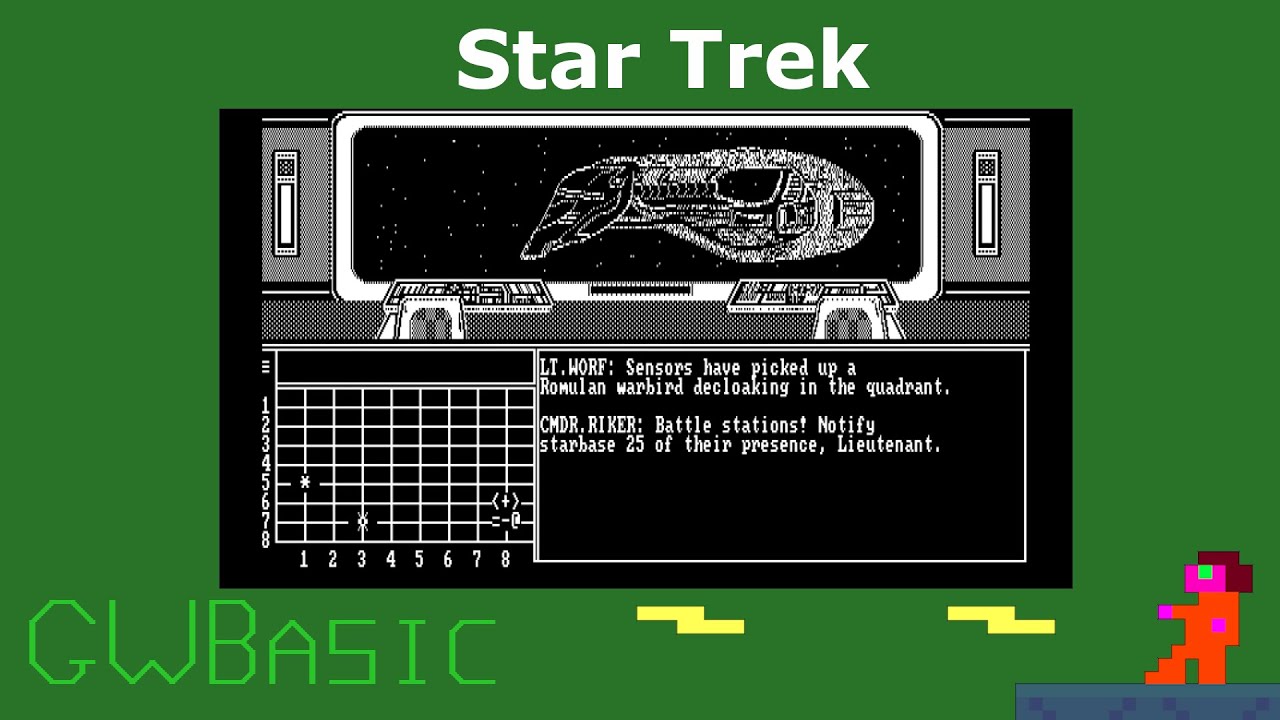 Gwbasic Star Trek Youtube