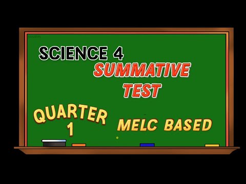 QUARTER 1 SCIENCE 4 SUMMATIVE TEST MELC BASED WEEK 1-2 REVIEWER # ...