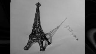 Eiffel Tower simple drawing | How To Draw Eiffel Tower step by step | Latest Eiffel Tower Drawing