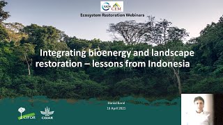 Integrating bioenergy and landscape restoration – lessons from Indonesia (April 2021)