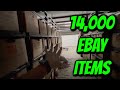 14,000 Ebay items in 3 storage units to resell.