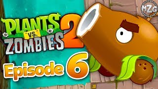 Plants vs. Zombies 2 Gameplay Walkthrough - Episode 6 - Coconut Canon! Threepeater! Pirate Seas!