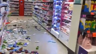 Trenutak potresa Kaufland Zagreb 29.12.2020. , Hrvatska