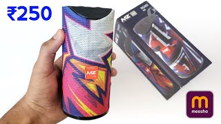 Purchased ₹250/- Speaker From Meesho🔥 | MZ TG113 Bluetooth Speaker | Unboxing \u0026 Review Cheap Speaker