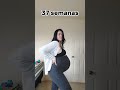 pregnancy transformation 🤍 week by week 🤍 kass makeup