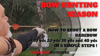 TRADITIONAL ARCHERY | STRING WALKING | HOW TO SHOOT A BOW at 10, 20, 30 and 40 YARDS !