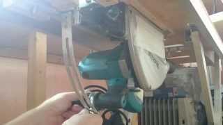 Makita SP6000 встроенная в раскладной верстак