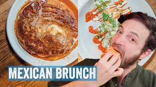 Mexican Over the Top Masa Pancakes and Breakfast Burritos in NYC! | Jeremy Jacobowitz