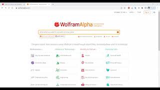 Solve Algebraic Equations using Wolfram Alpha