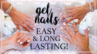 AT HOME GEL NAILS TUTORIAL | EASY FOR BEGINNERS | Alexandra Beuter