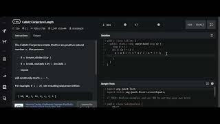 Collatz Conjecture Length - Codewars - 7 Kyu (JAVA)