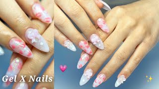 Watch Me Do Gel X Nails for Valentine’s Day 💕 | Step by Step Cute Design 2025