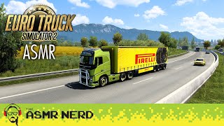 Relaxing ASMR Road Trip in Euro Truck Simulator 2! [whispering, clicking, driving sounds]