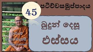 පටිච්චසමුප්පාදය 45  - බුදුන් දෙසූ ලැබීමක් නොවන ප්‍රඥාව උපදවා දැකිය යුතු ඵස්සය | සළායතන පච්චයා ඵස්සො