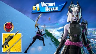 The Night Rose Skin Gameplay Wins | Zero Build (Fortnite Chapter 6 Season 1)