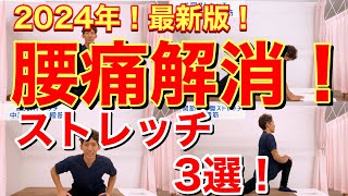 2024最新版！腰痛解消ストレッチ3選！！20年20万件の腰痛を解消してきたプロが厳選した改善法！