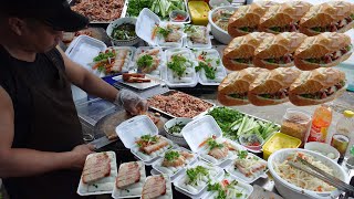 Bánh hỏi heo quay, xôi heo quay, bánh mì heo quay các ngày trong tuần khách ghé mua nườm nượp