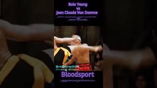 Bolo Yeung vs Jean Claude Van Damme - Bloodsport #martialarts #trendingyoutubeshorts #viralytshorts