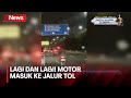 Tak Perhatikan Rambu Jalan, Pemotor Masuk Jalur Tol