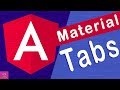 🔥Angular Material Tabs in angular 8 [Tutorial - 7]