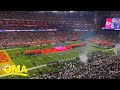 Timelapse video shows Rihanna's halftime show setup and takedown