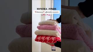 Myntra find sweaters for winter pt. 1 #shorts #myntra #my #haul