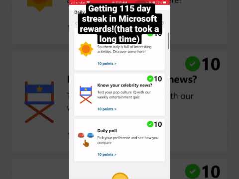 Getting 115 Day Streak In Microsoft Rewards!!!!!! - YouTube