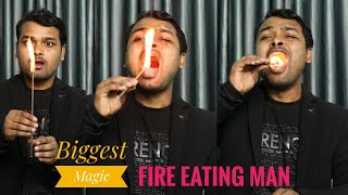 Fire in mouth World biggest Magic//दिल दहला देने वाला जादू //Suman Magic Shop #shorts