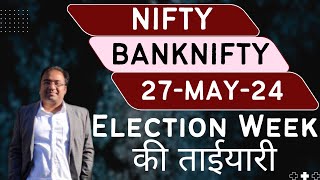 Nifty Prediction and Bank Nifty Analysis for Monday | 27 May 24 | Bank Nifty Tomorrow