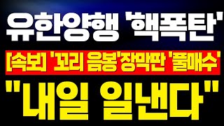 [유한양행 주가전망] 미노출 - 장막판 매수 쏠려 꼬리 달린 음봉 출현! 최초 매출 2조원 돌파했지만 심약개미들만 털렸다! 단1주도 매도하면 안된다! 금요일 대응 필수!