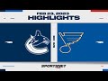 NHL Highlights | Canucks vs. Blues - February 23, 2023