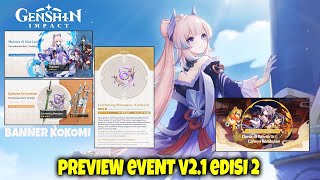 Official Banner Kokomi - Preview Event V2.1 Edisi 2 !!! Genshin Impact