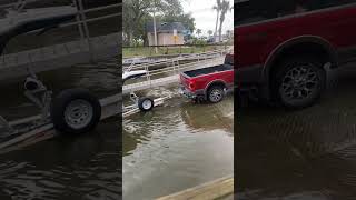 When your 250 super duty can’t pull your boat out.