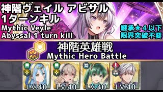 【FEH】神階英雄戦 ヴェイル アビサル 1ターンキル