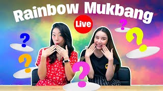 Thai Rainbow Foods MukBang | Thai Chicks Eating Colourful Foods