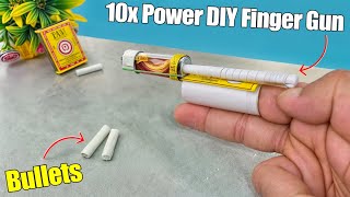 100% Working DIY Paper Finger Gun | how to make a paper gun at home | paper se bandhuk kaise banaen