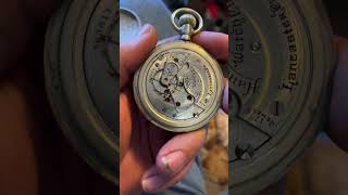 Hamilton Pocket Watch slow motion #pocket watch #hamilton