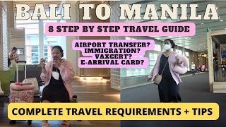 BALI to MANILA | Travel Guide, Requirements for Filipinos | Airport Transfer KKDay + E-Arrival Card