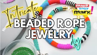 Beaded Rope Jewelry for John Bead Featuring Czech Seed Beads at Joann Stores!