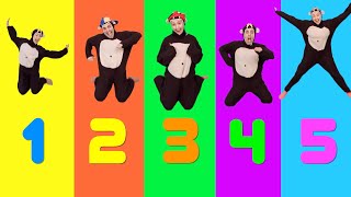 5 Little Monkeys Jumping On The Bed Nursery Rhyme - Bella and Beans TV