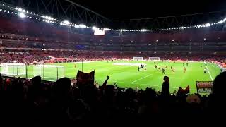 AC Milan Chants - "Ale, ale, Milan ale ale!!!" Arsenal v AC Milan 3:1 (Emirates - 15/03/2018 )
