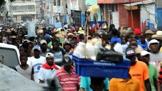 Haiti protesters demand president step down