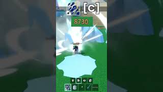 Combo with Godhuman, Ice, and Spikey Trident in Blox Fruits! (Part 2) #shorts #roblox #bloxfruits