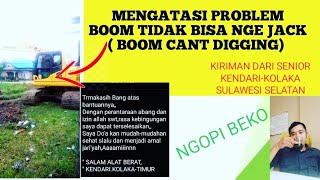 Mengatasi Problem BOOM Cylinder tidak bisa NGE JACK atau Boom tidak bisa DIGGING PC195 Excavator